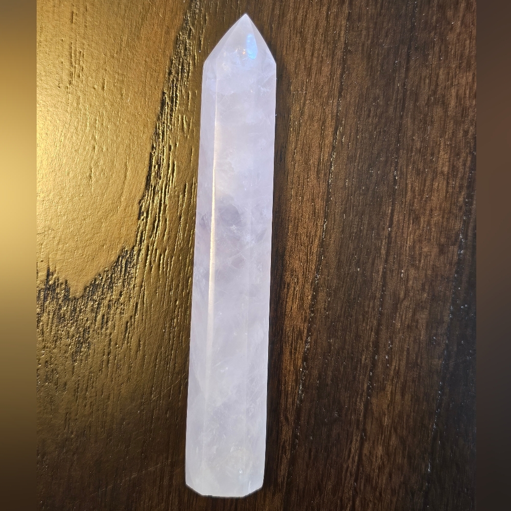 Rose Quartz Crystal Tower